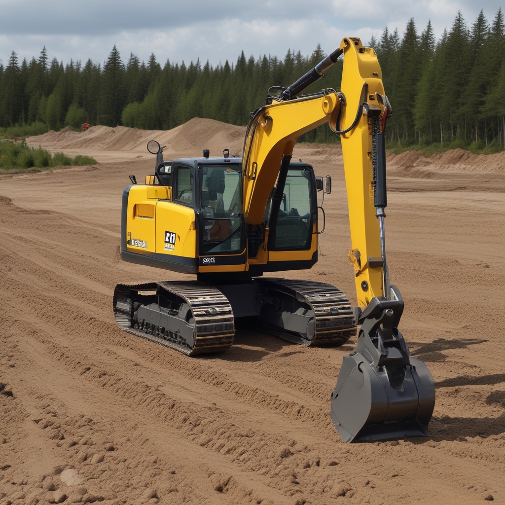 Track excavators image